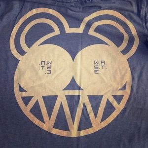 Radiohead Tour Bear Mirror Tee Shirt Medium